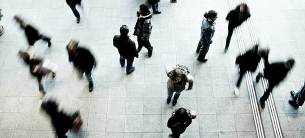 travel anxiety, People in an airport, launch your travels