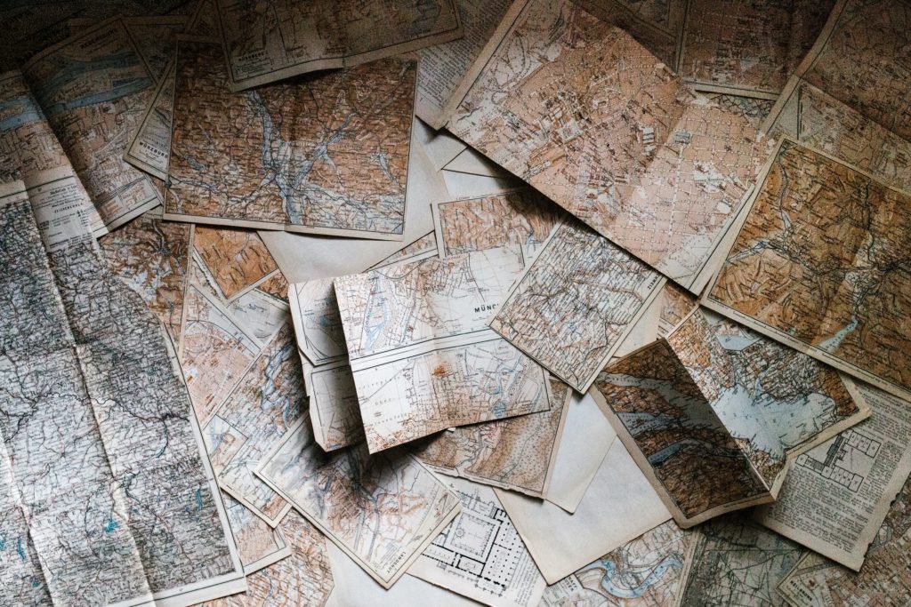 how to read maps folded maps